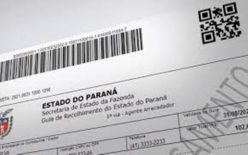 ICMS/PR - Boletos de taxas e tributos passam a ter data de vencimento no Paraná